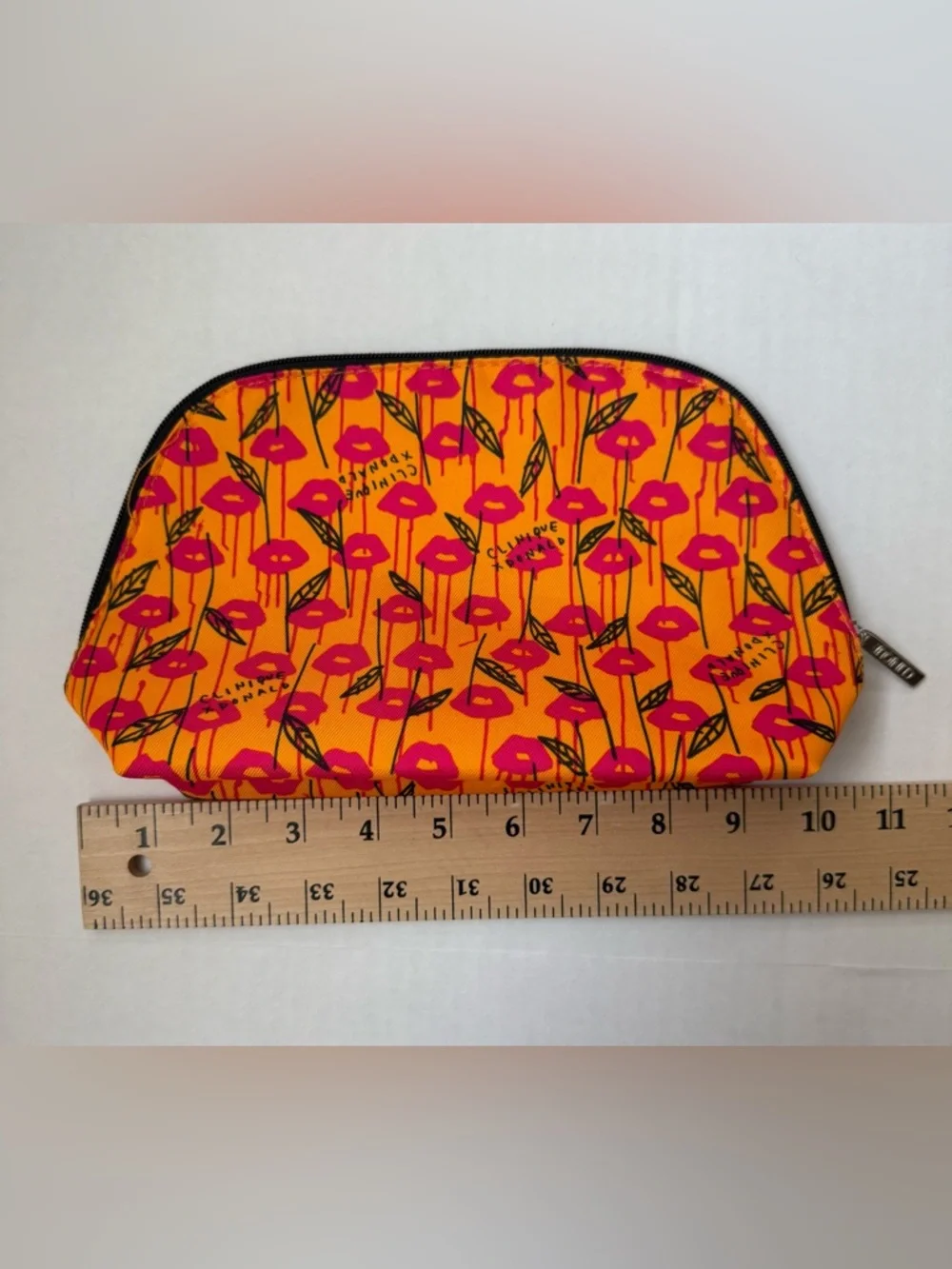 Clinique X Donald Robertson Collaboration Cosmetic Makeup Bag